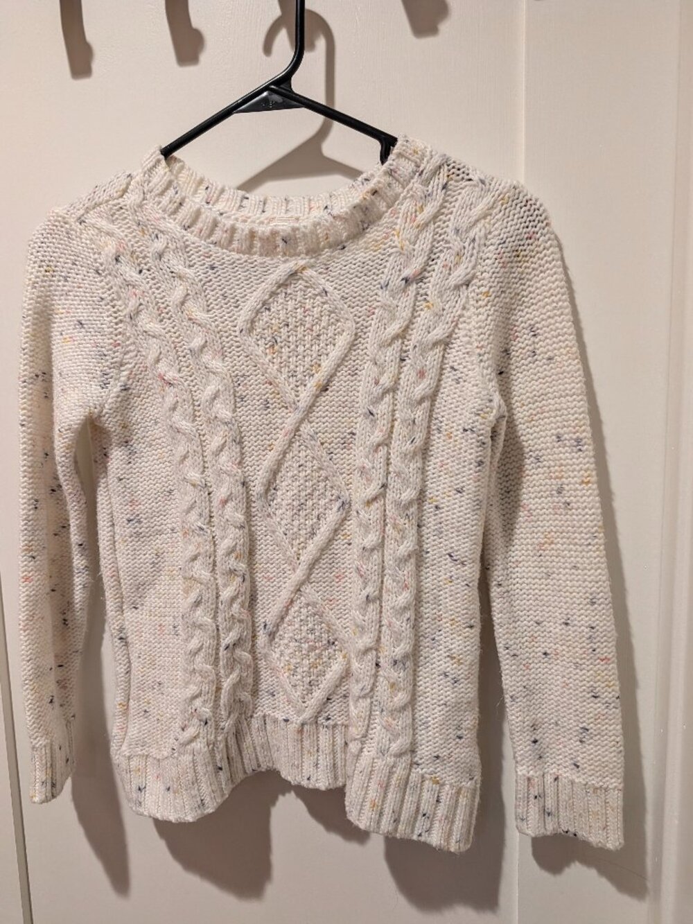OshKosh B'gosh Speckled Cable Knit Sweater - Cream / Oatmeal